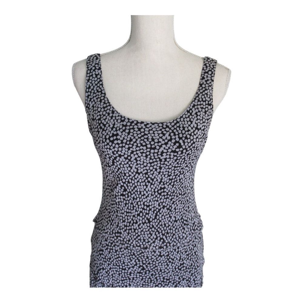 Black and White Tiered Maxi Dress from Black Label by Evan Picone Size 4 - Picture 2 of 13